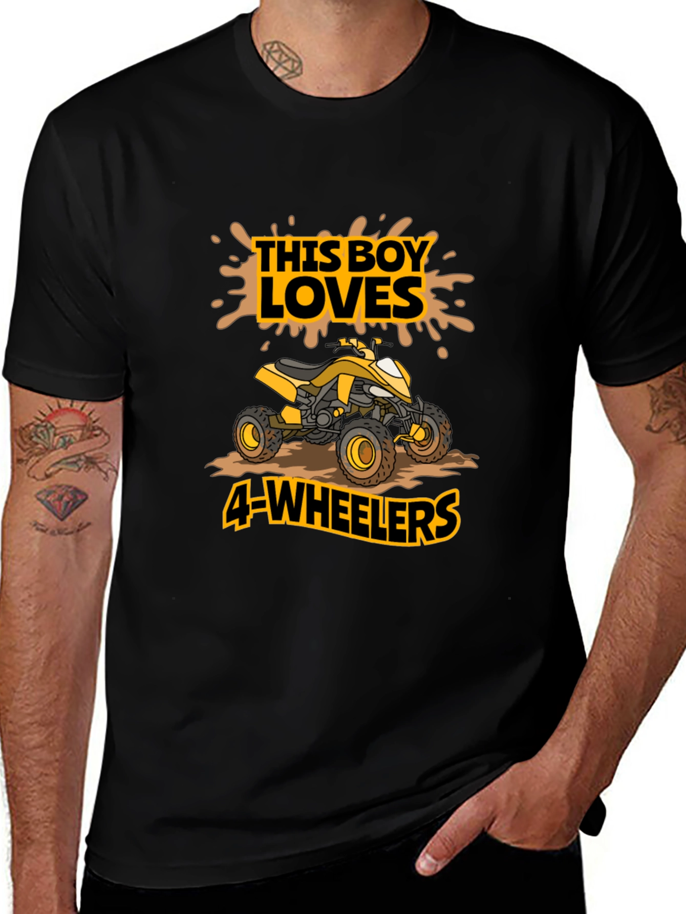 Variant 11 of Boy's 4-Wheeler ATV T-Shirt