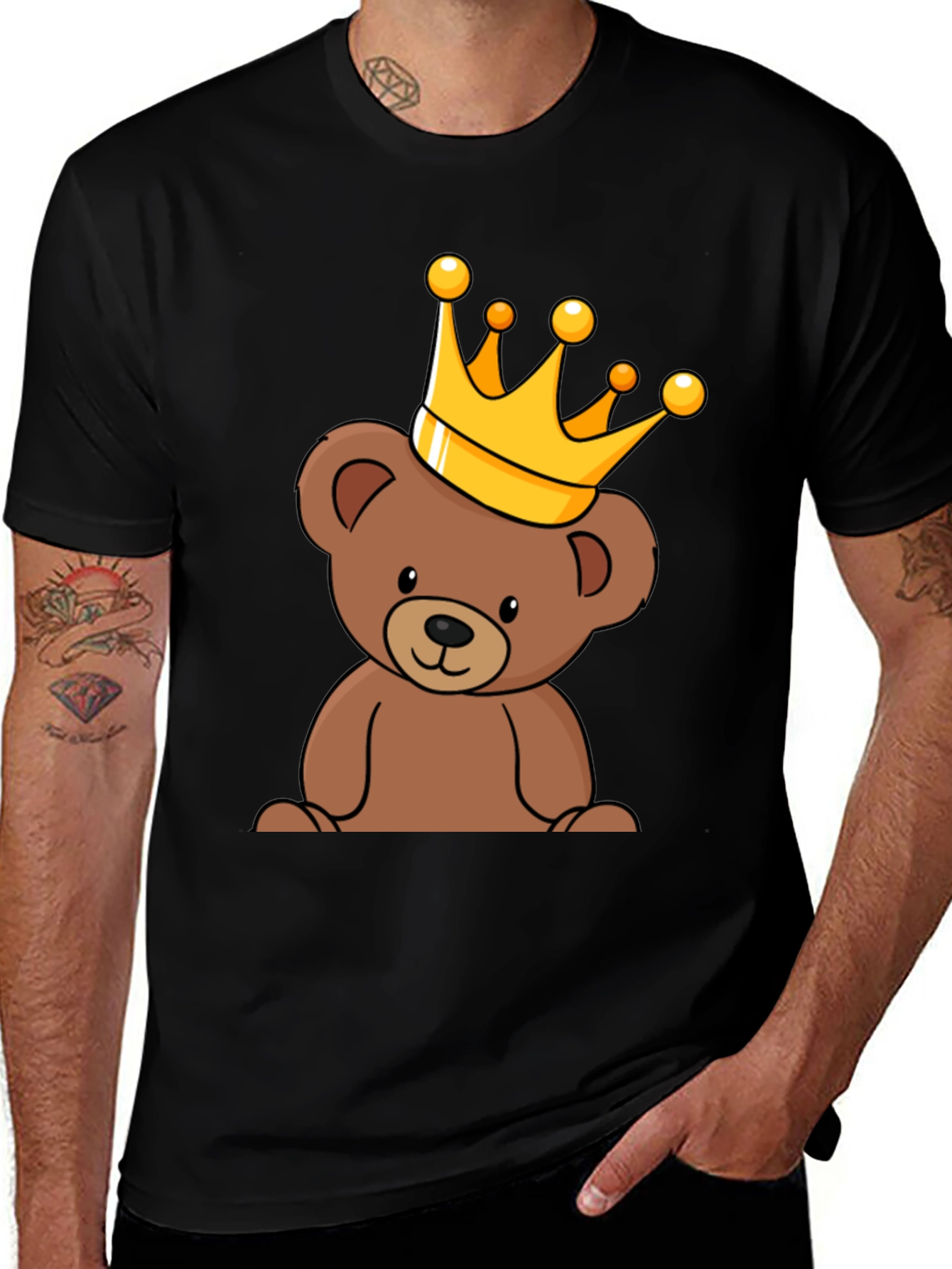 Variant 5 of Teddy Bear King Graphic Tee