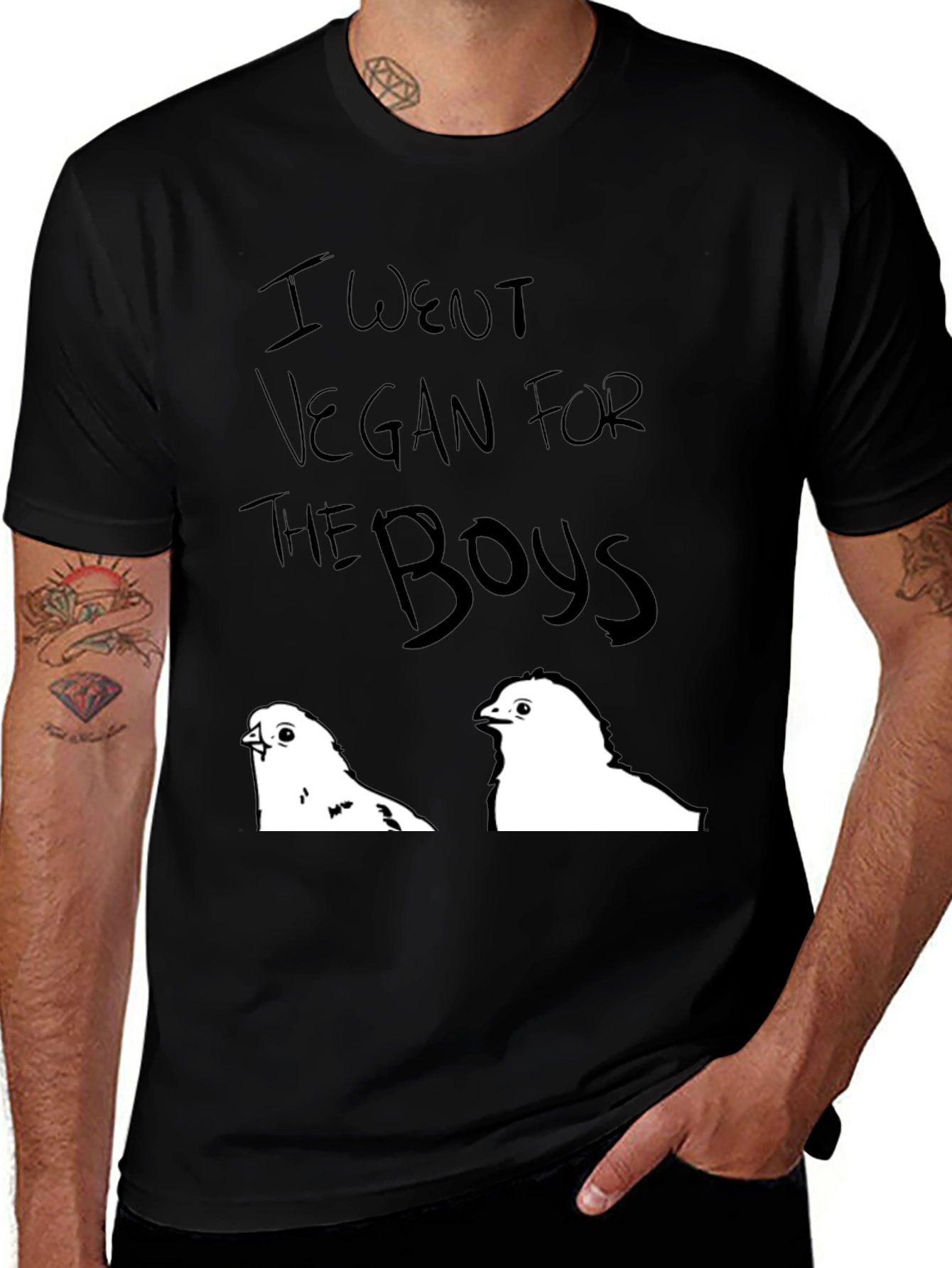 Variant 4 of Vegan for The Boys Graphic Tee