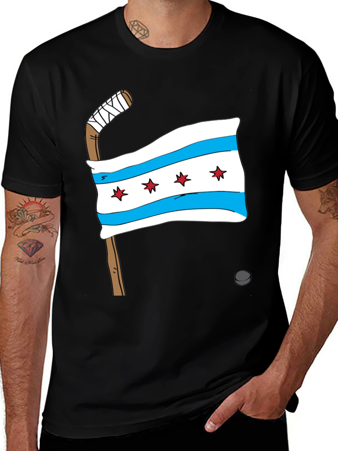Chicago Flag Hockey T-Shirt