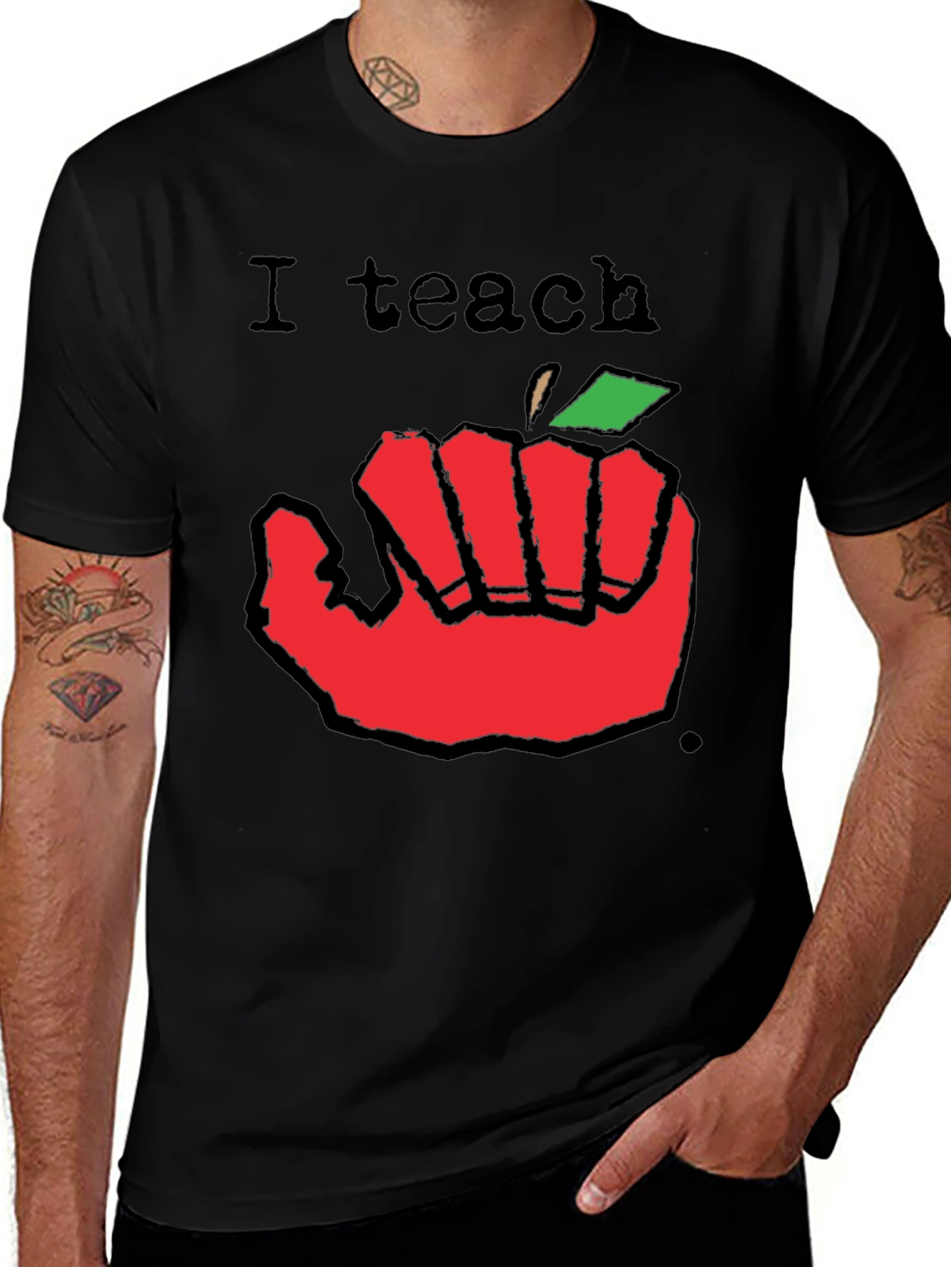 Variant 29 of I Teach Apple T-Shirt - Teacher Appreciation