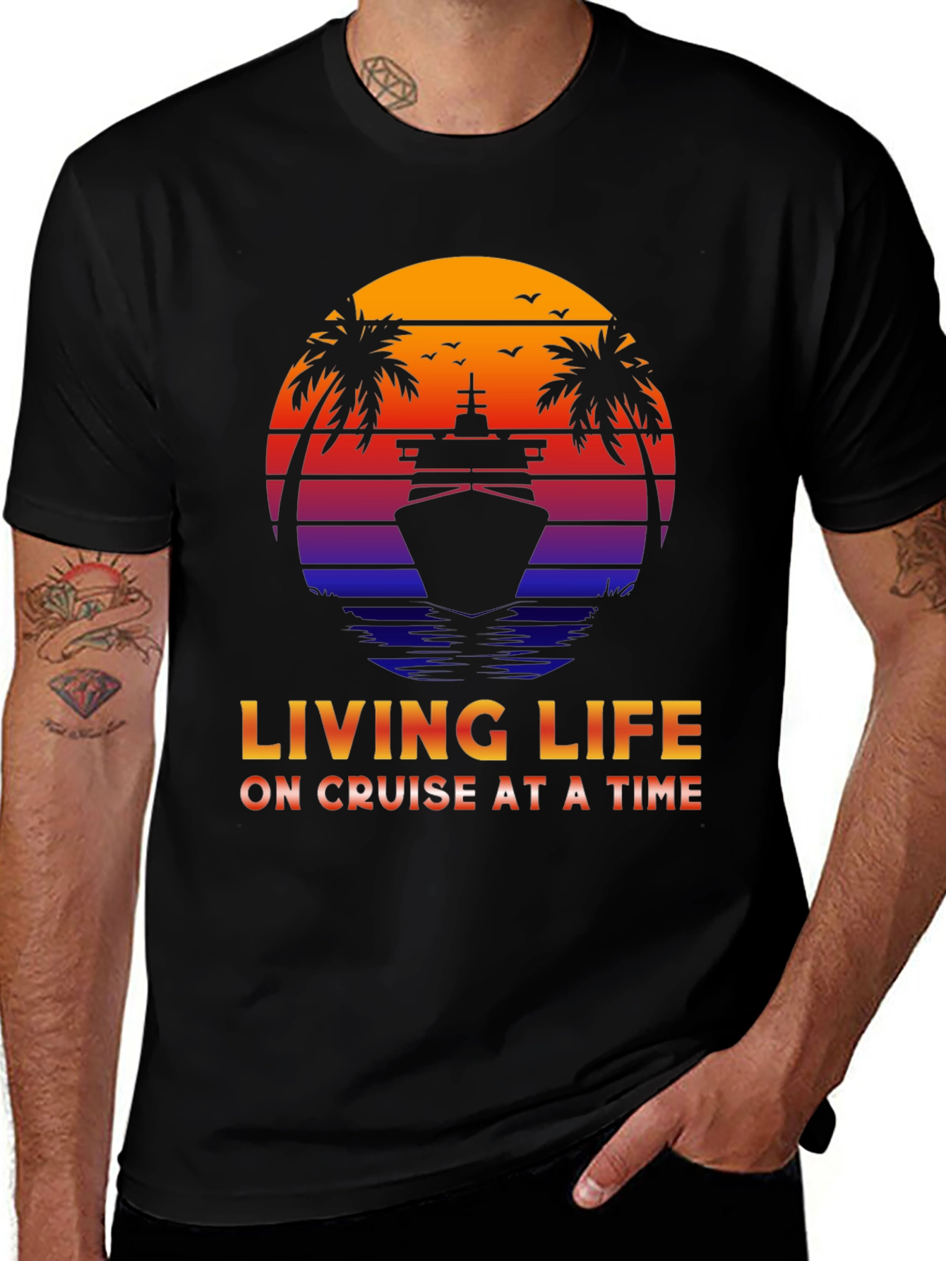 Variant 3 of Living Life on Cruise at a Time T-Shirt