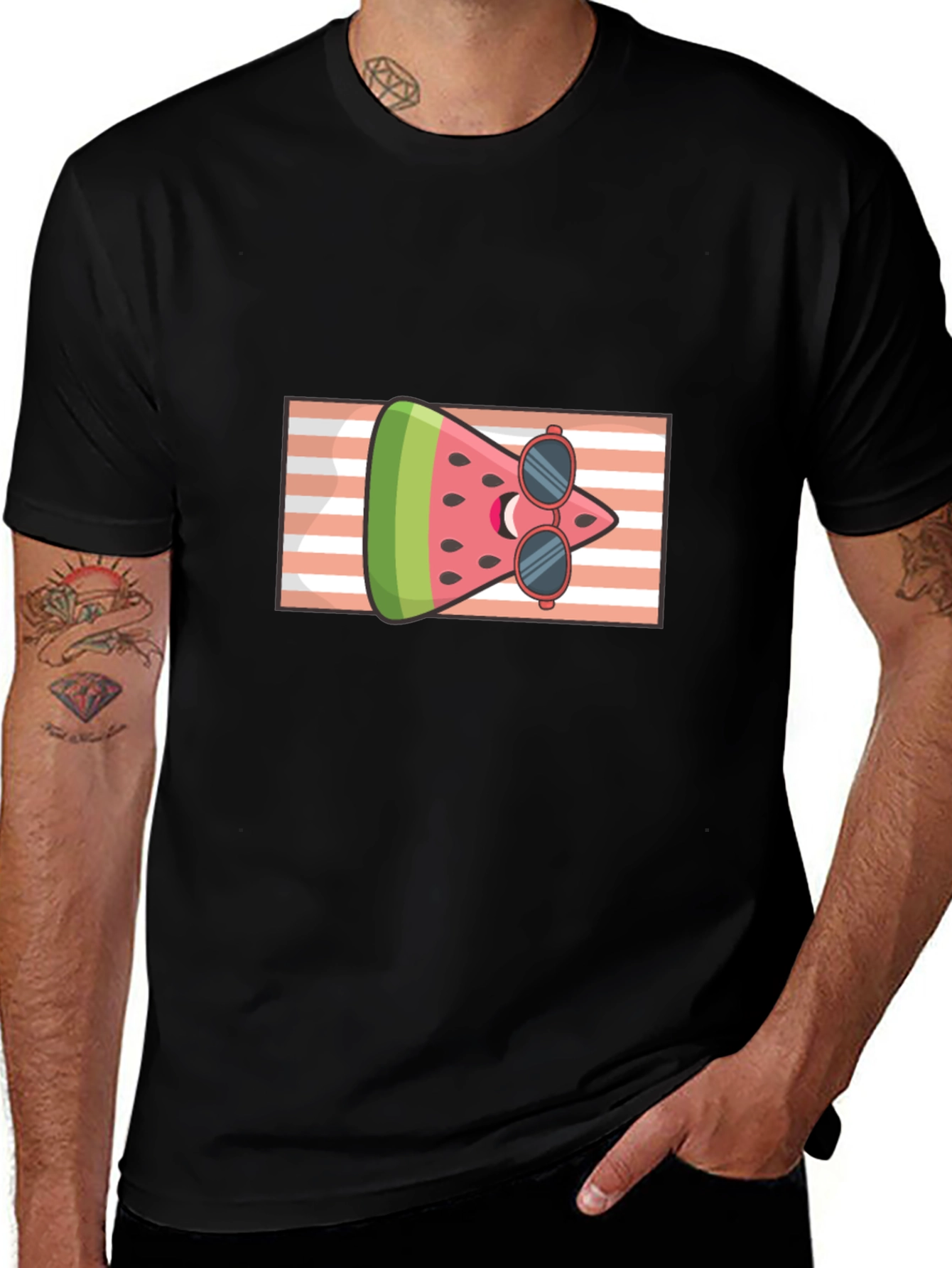 Variant 23 of Cool Watermelon Slice Graphic T-Shirt