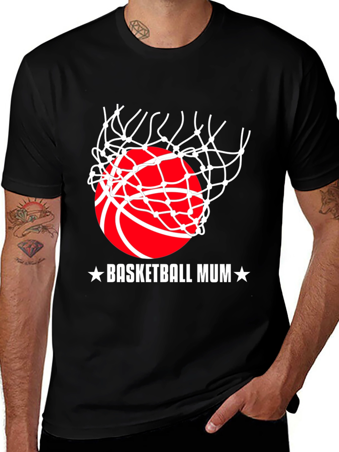 Basketball Mum Graphic Tee