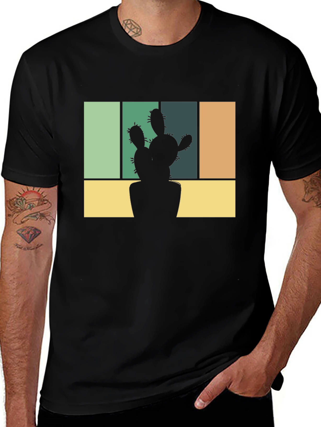 Variant 19 of Retro Cactus Graphic T-Shirt
