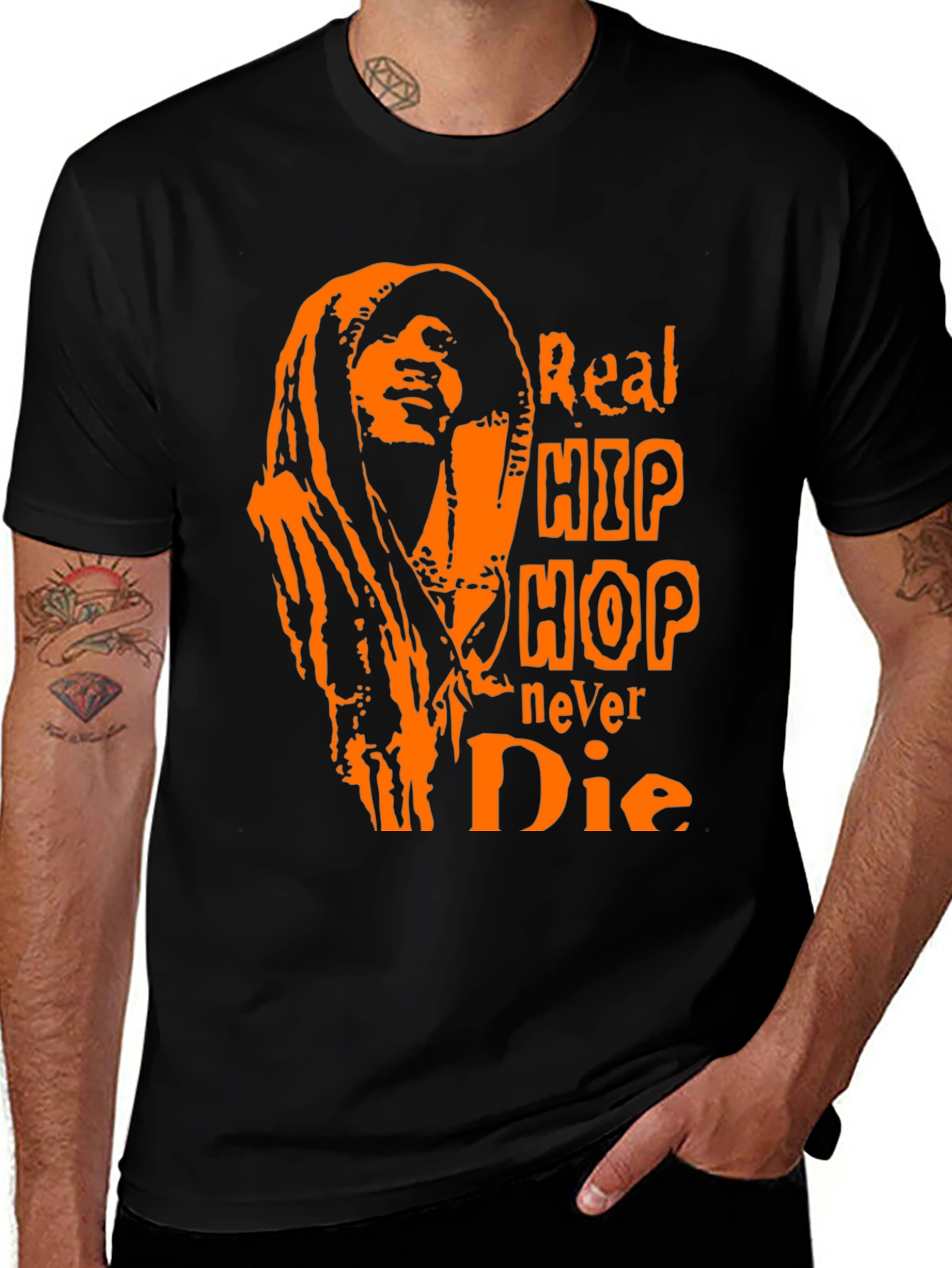 Variant 13 of Real Hip Hop Never Die Graphic Tee