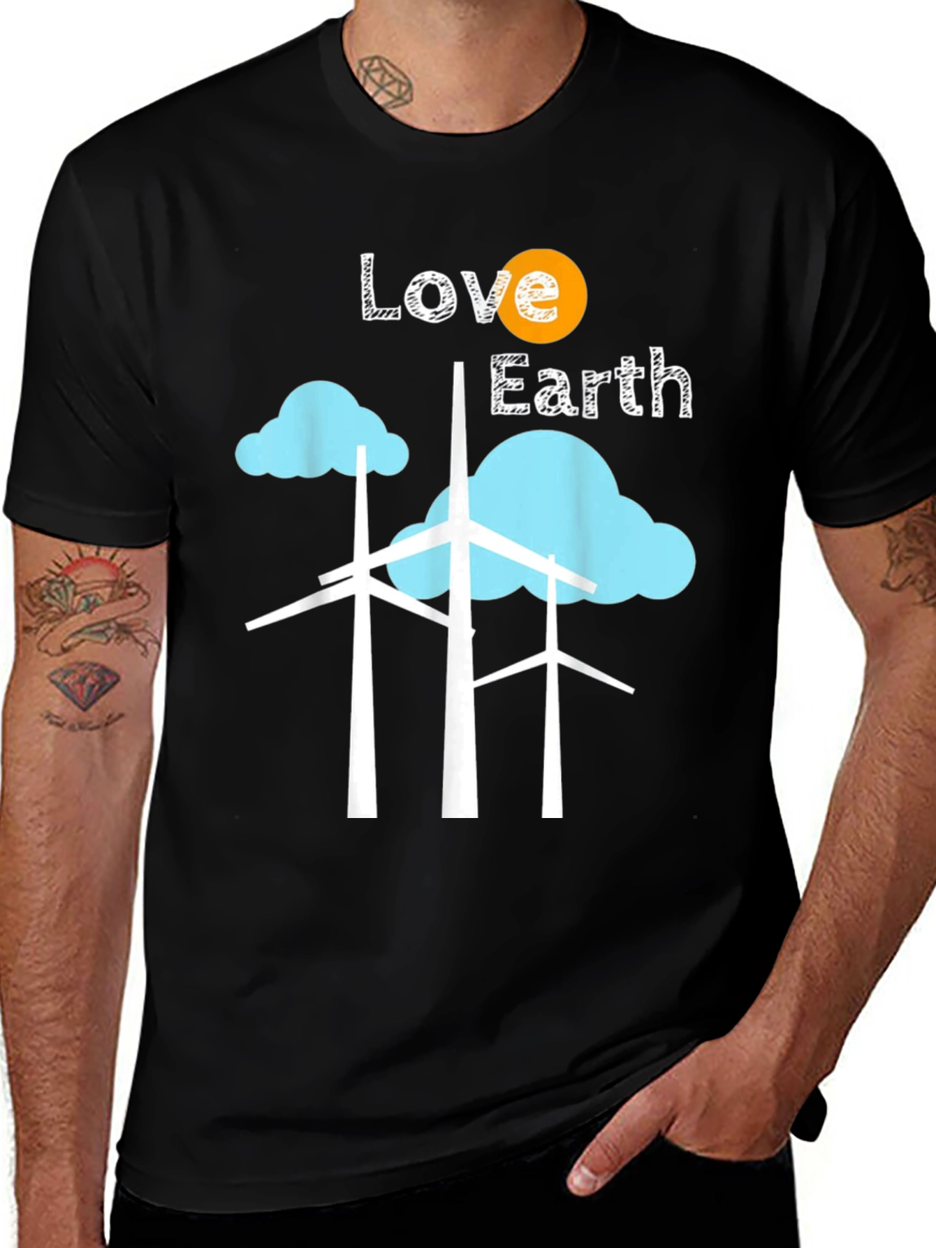 Love Earth Graphic T-Shirt - Eco Friendly Tee