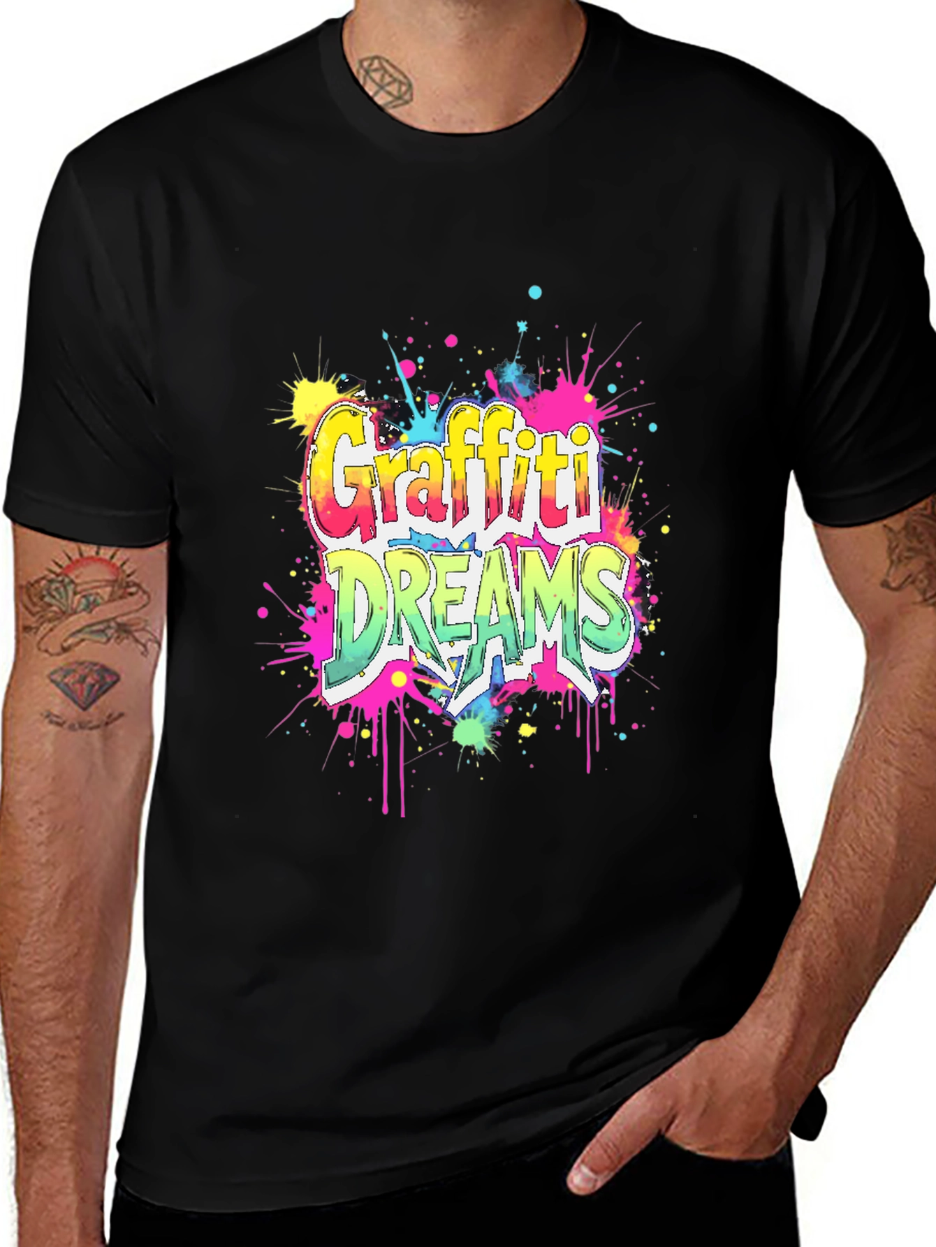 Variant 11 of Graffiti Dreams Graphic Tee - Cool Streetwear Shirt