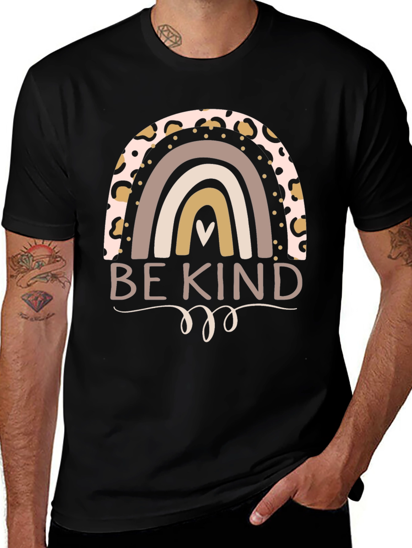 Variant 30 of Be Kind Rainbow Graphic Tee