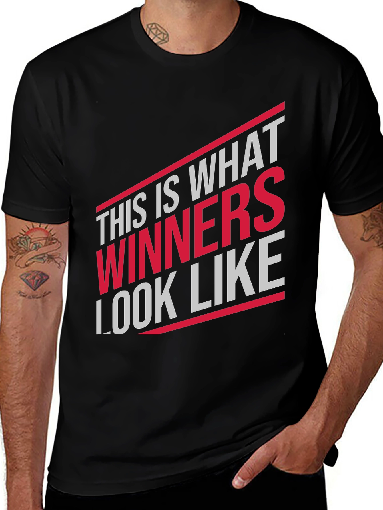 Variant 13 of Winners Look Like Black T-Shirt