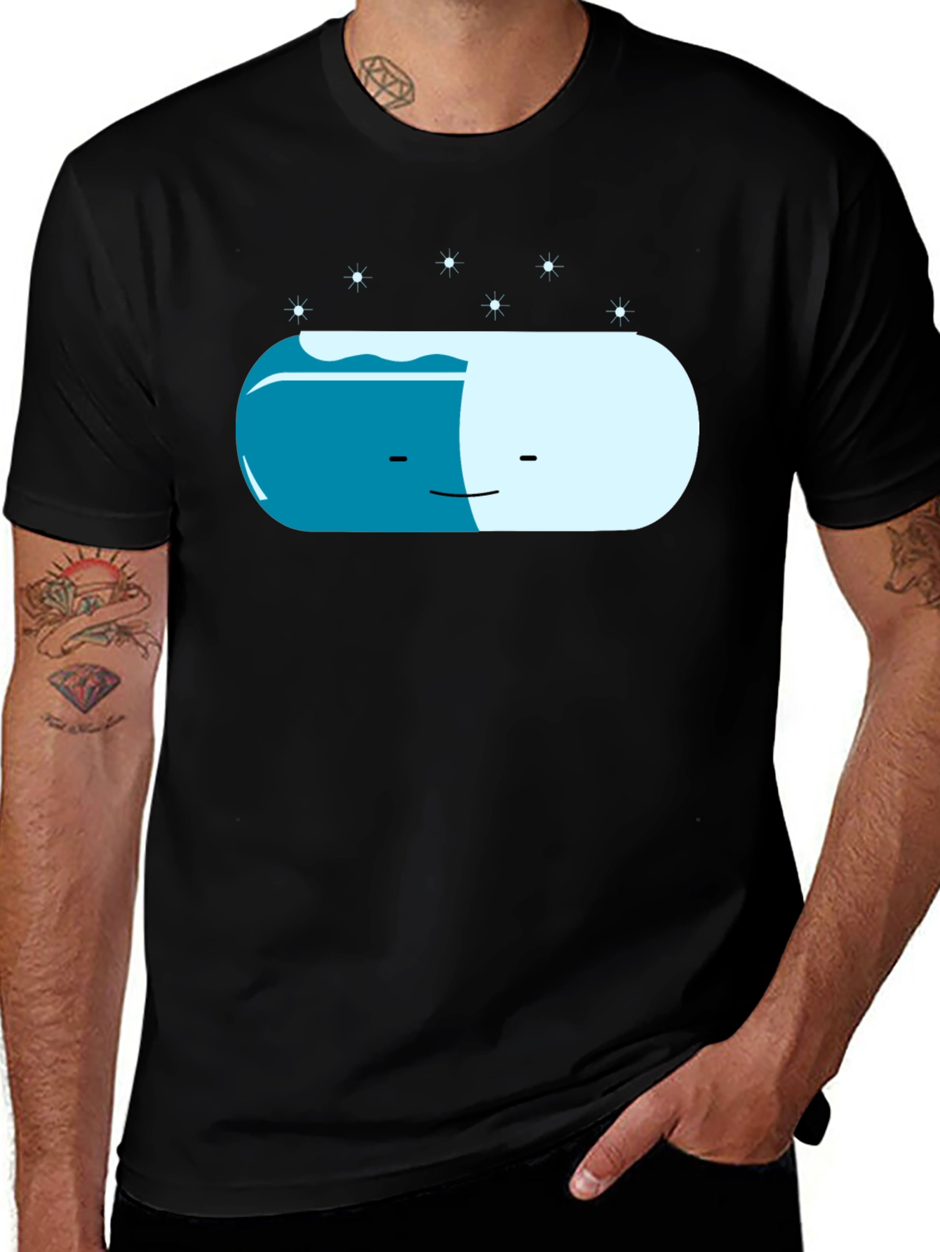 Variant 2 of Chill Pill Graphic Tee - Relaxed Style