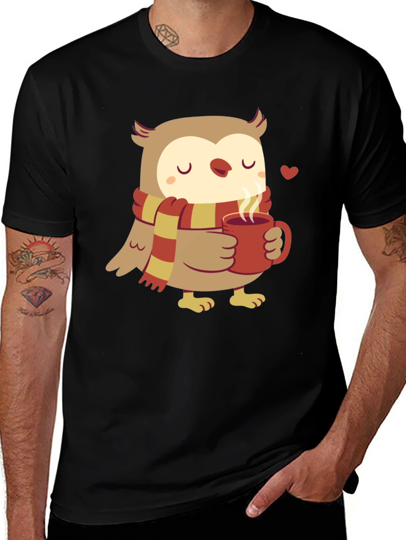 Variant 29 of Cozy Owl T-Shirt - Cute Cartoon Design