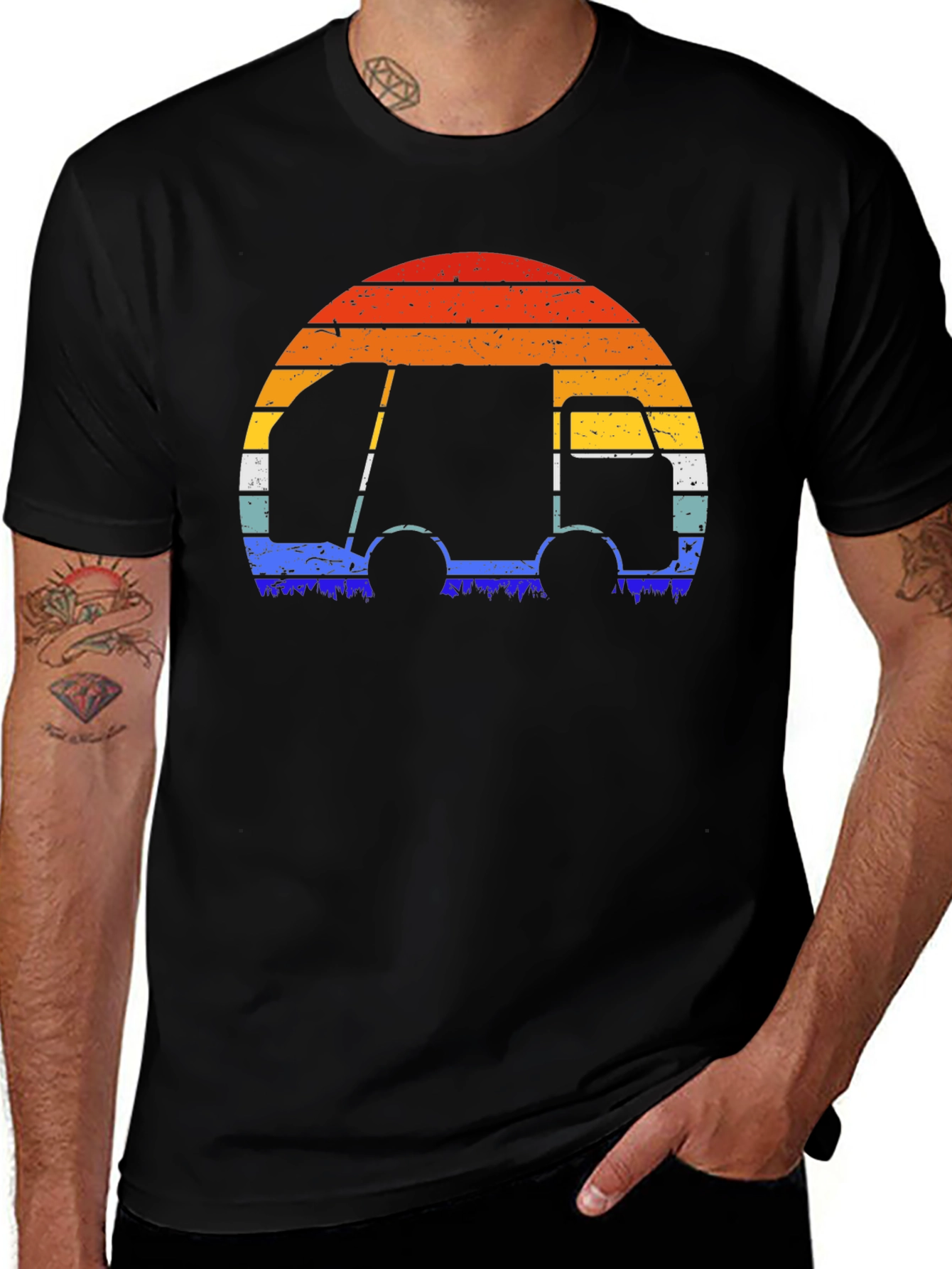 Variant 23 of Retro Camper Van Graphic T-Shirt