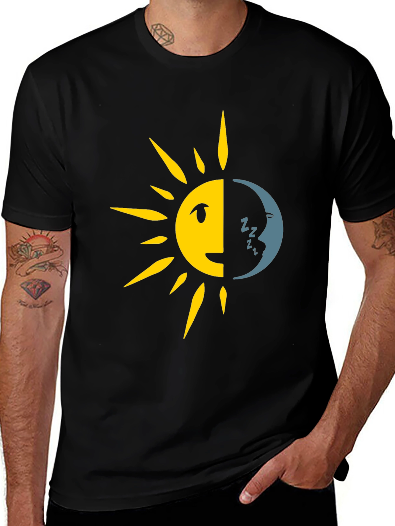 Variant 11 of Sun and Moon Graphic T-Shirt