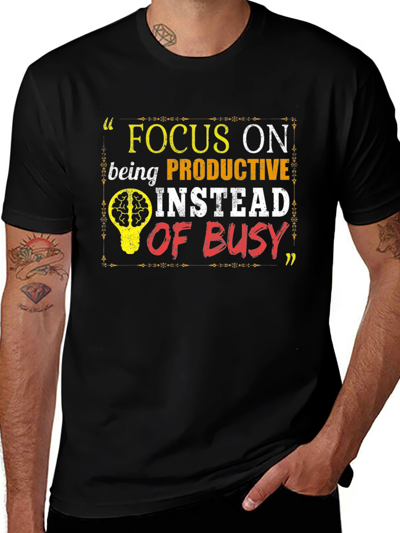 Variant 18 of Focus On Being Productive T-Shirt