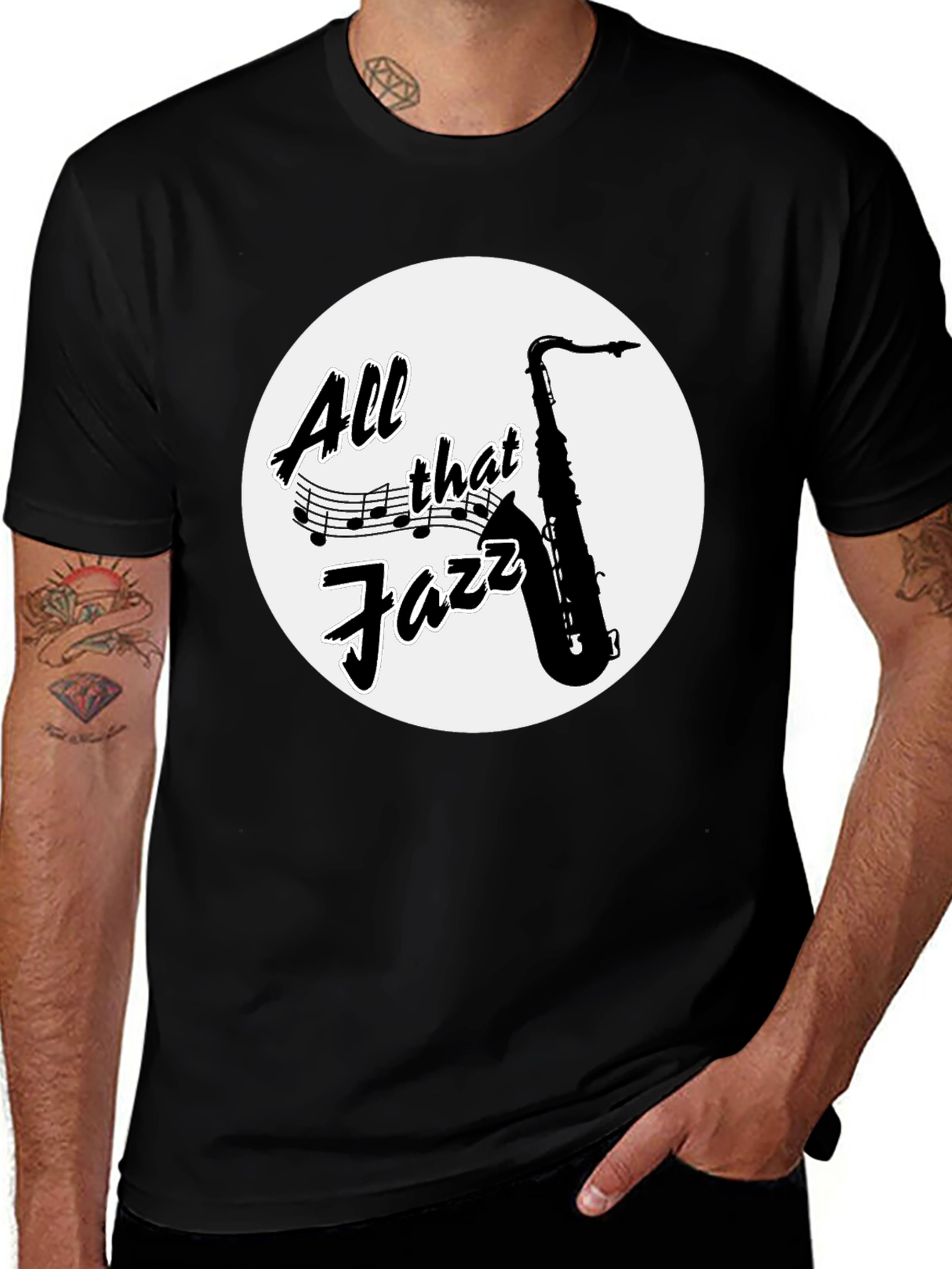 Variant 22 of All That Jazz Saxophone Graphic Tee