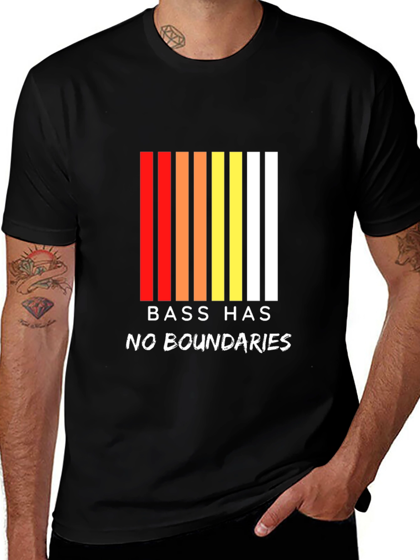 Variant 16 of Bass Has No Boundaries Graphic Tee