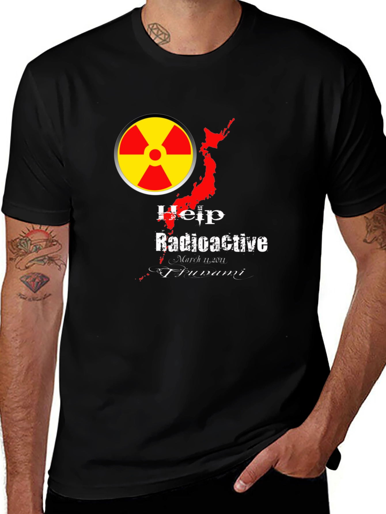 Radioactive Japan T-Shirt - Help Fukushima Tsunami Relief