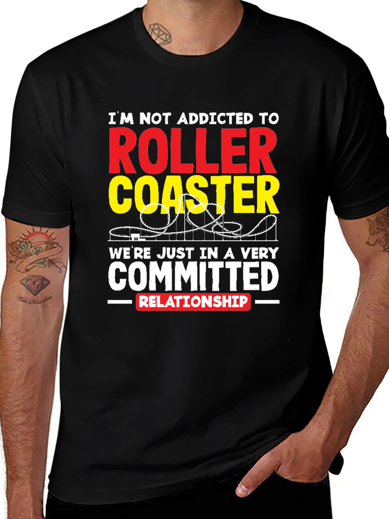 Variant 27 of Roller Coaster Committed Relationship T-Shirt