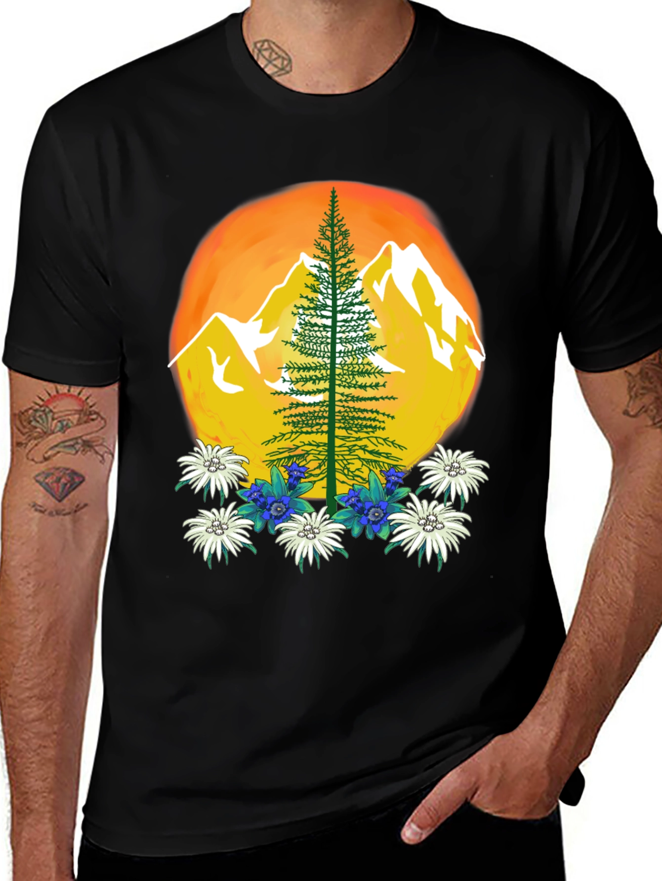 Variant 16 of Mountain Sunset Graphic Tee