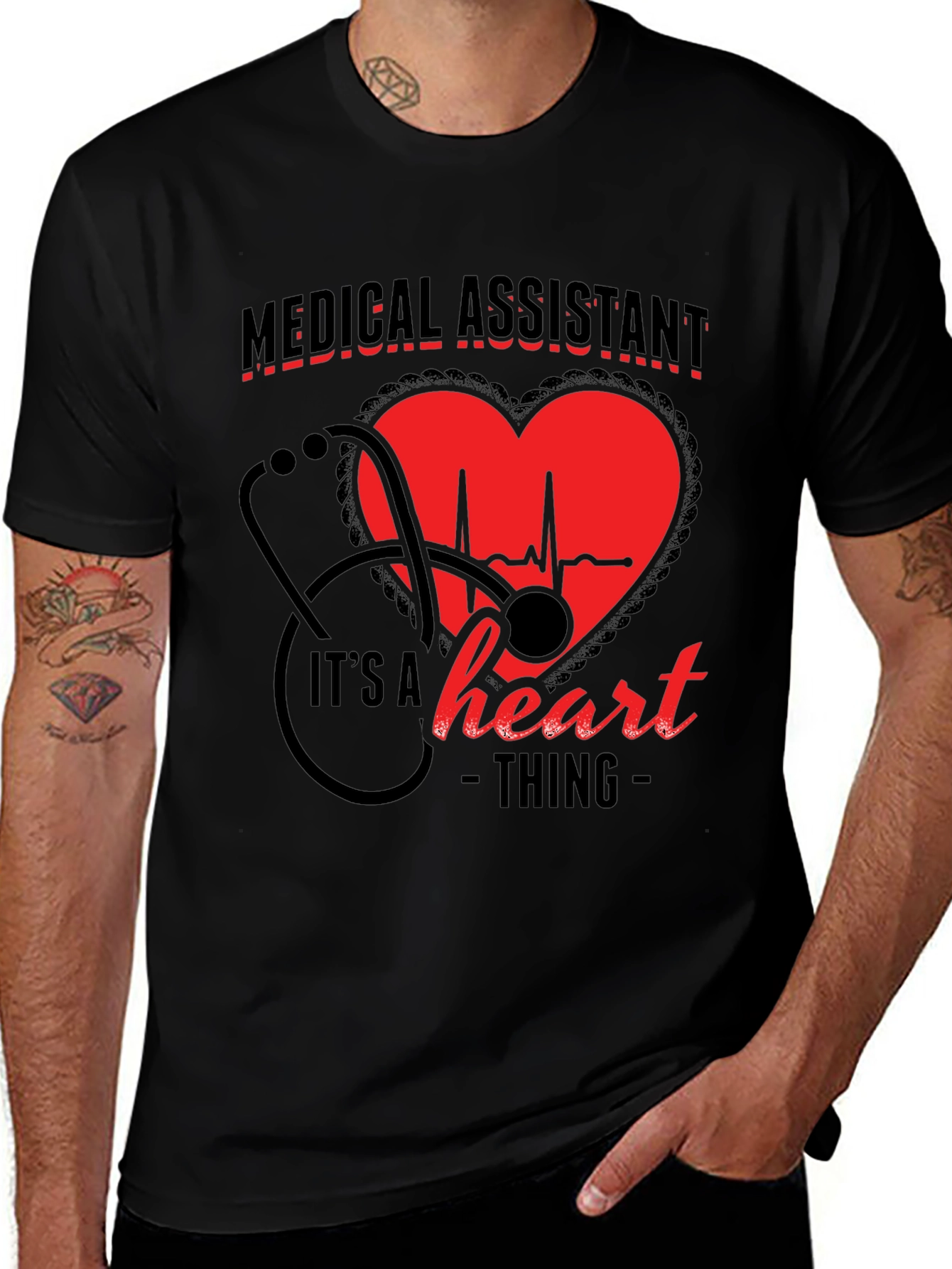 Variant 5 of Medical Assistant Heart Thing T-Shirt