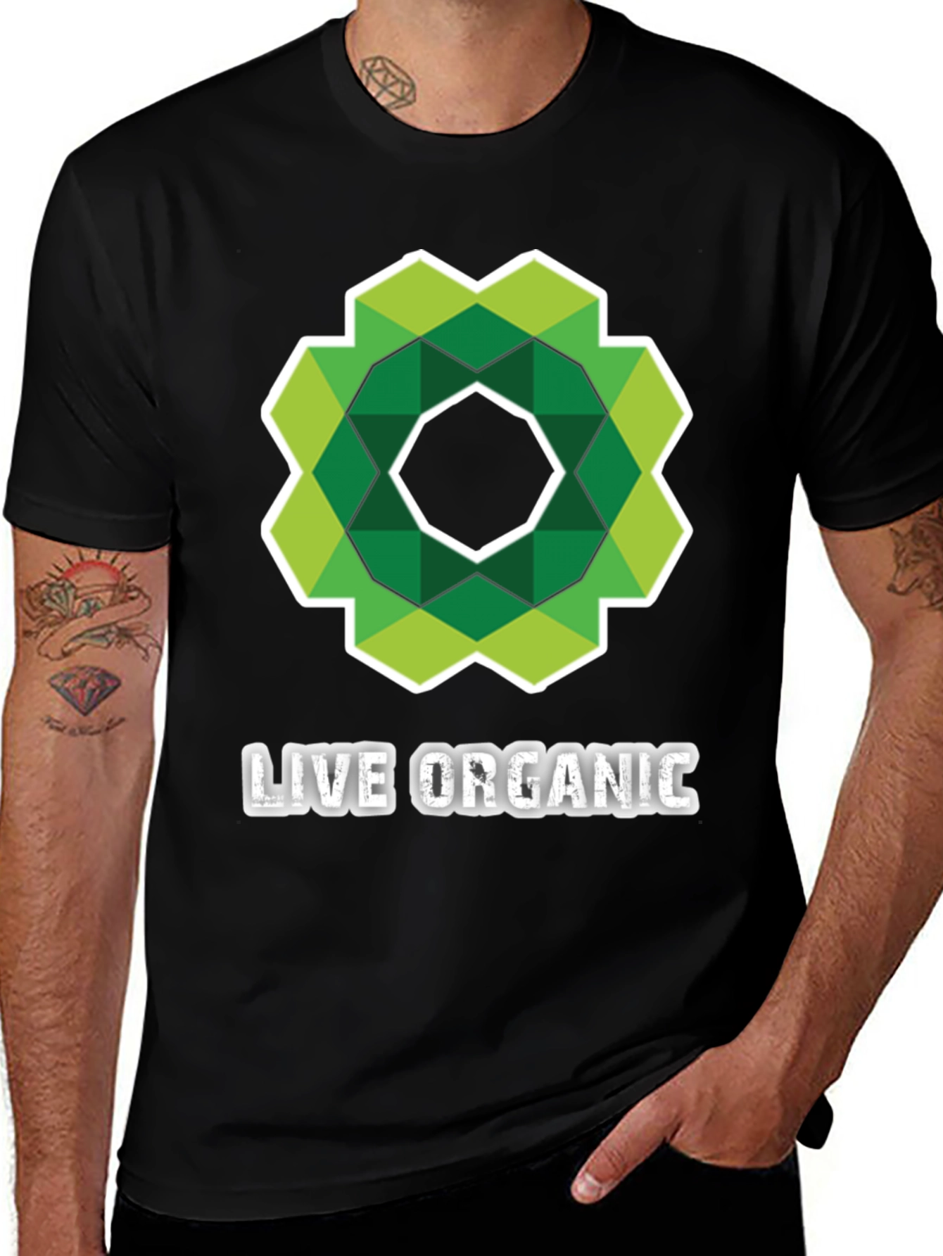 Variant 12 of Live Organic Geometric Tee