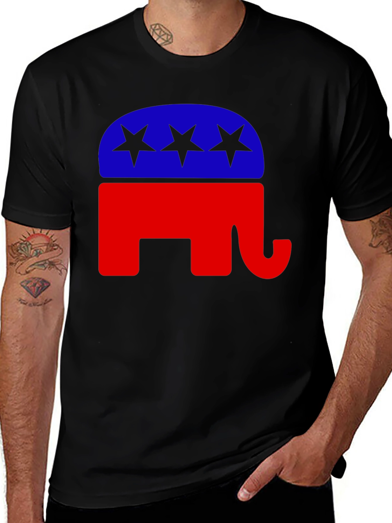 Republican Elephant Logo Graphic T-Shirt