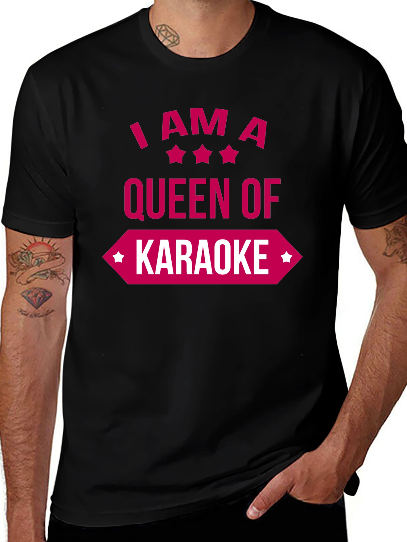 Variant 13 of Queen of Karaoke Graphic Tee - Fun & Stylish!