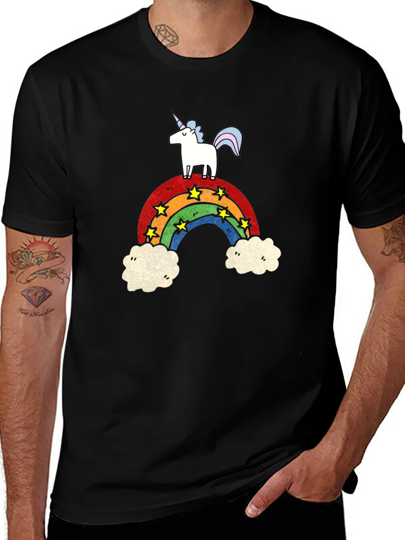 Variant 27 of Unicorn Rainbow Graphic T-Shirt