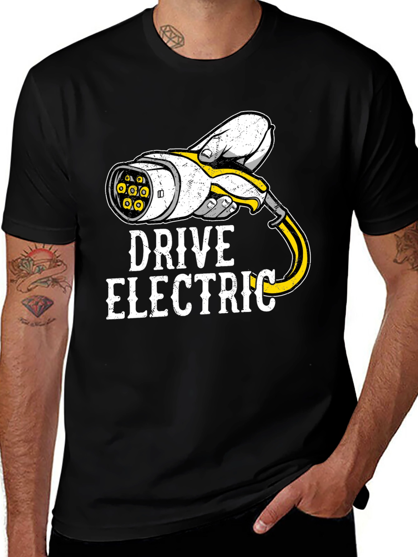 Drive Electric T-Shirt - EV Charger Graphic Tee