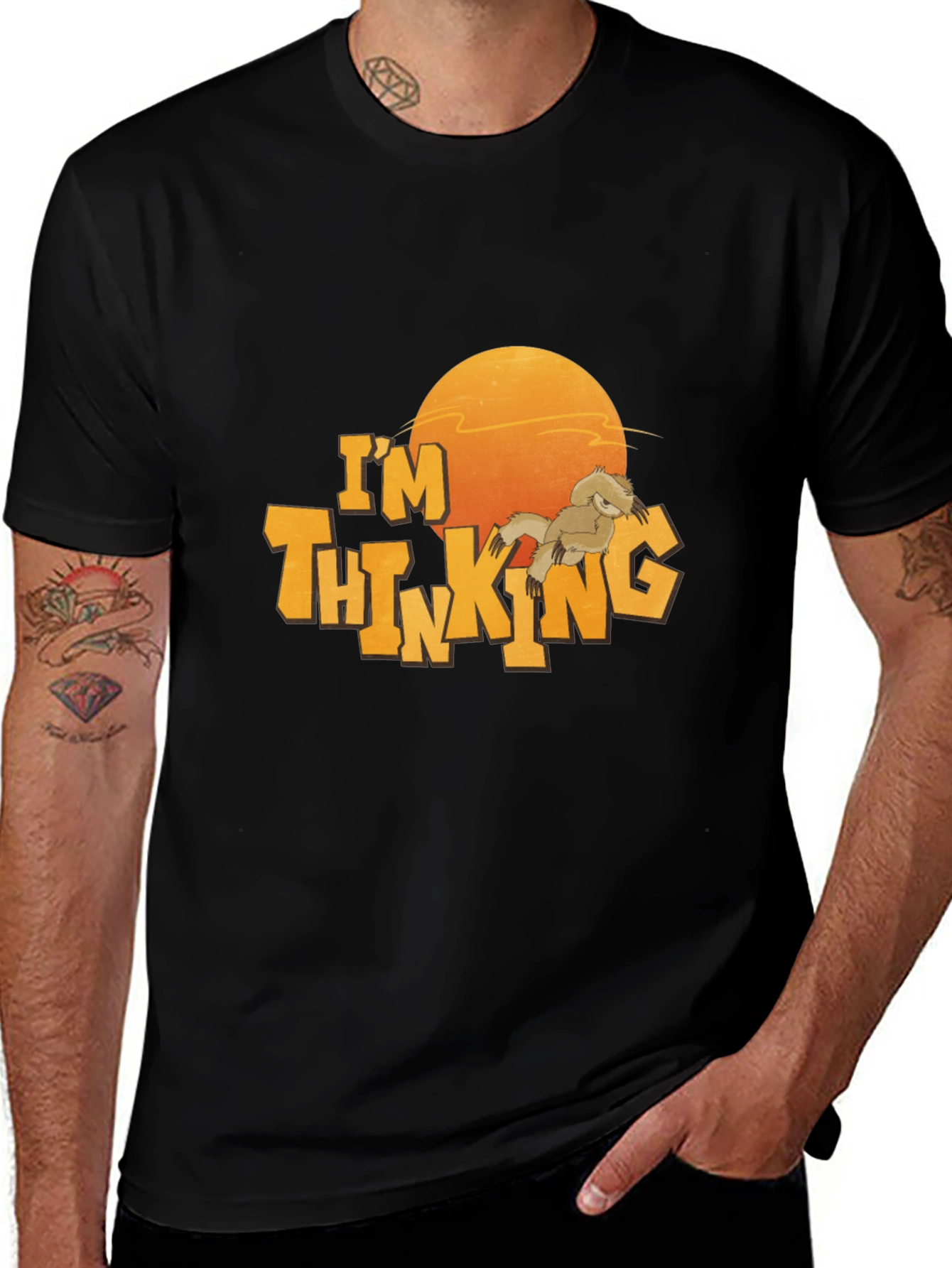 Variant 25 of I'm Thinking Sloth Graphic T-Shirt