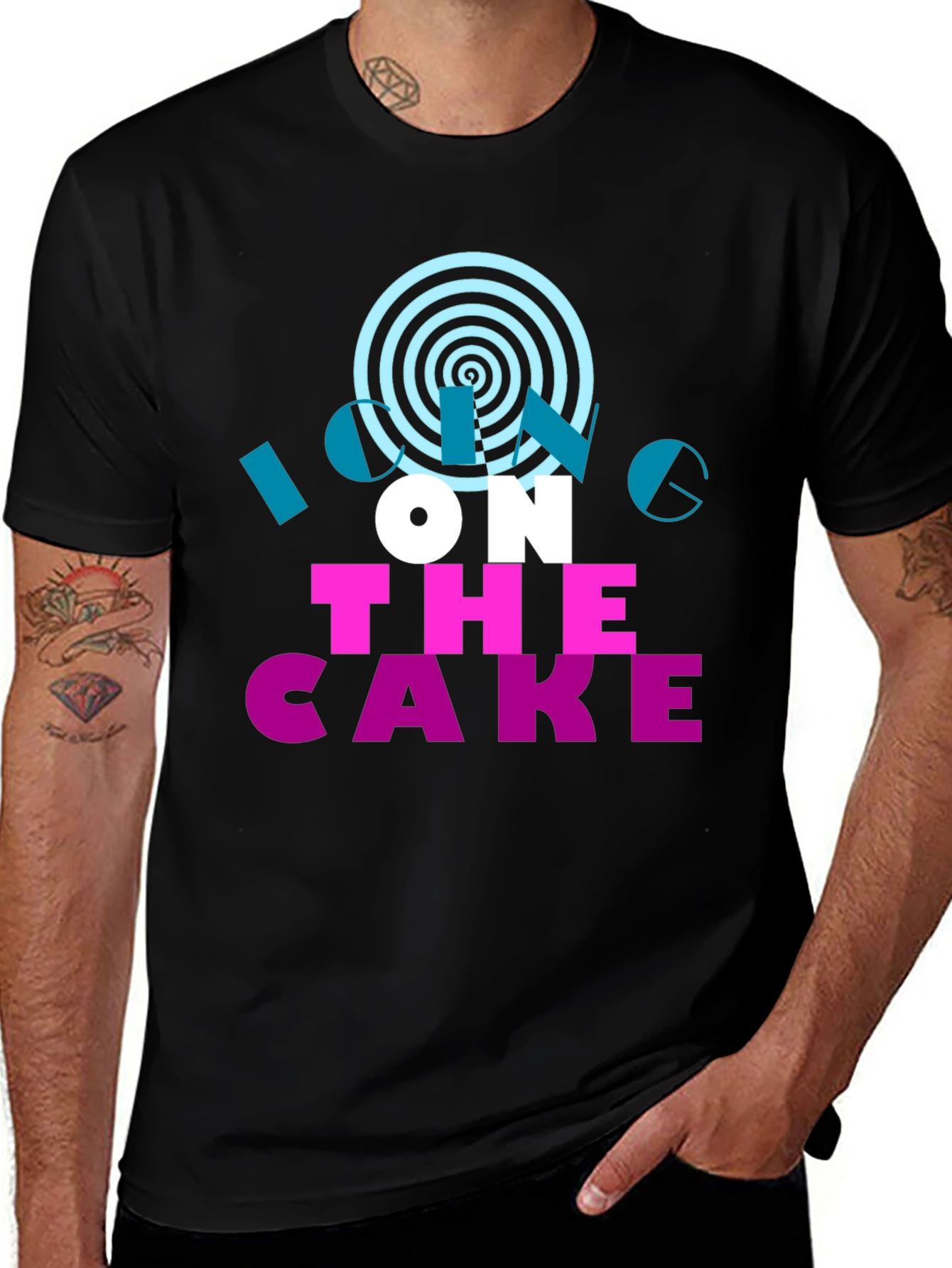 Variant 30 of Icing On The Cake Black Graphic Tee