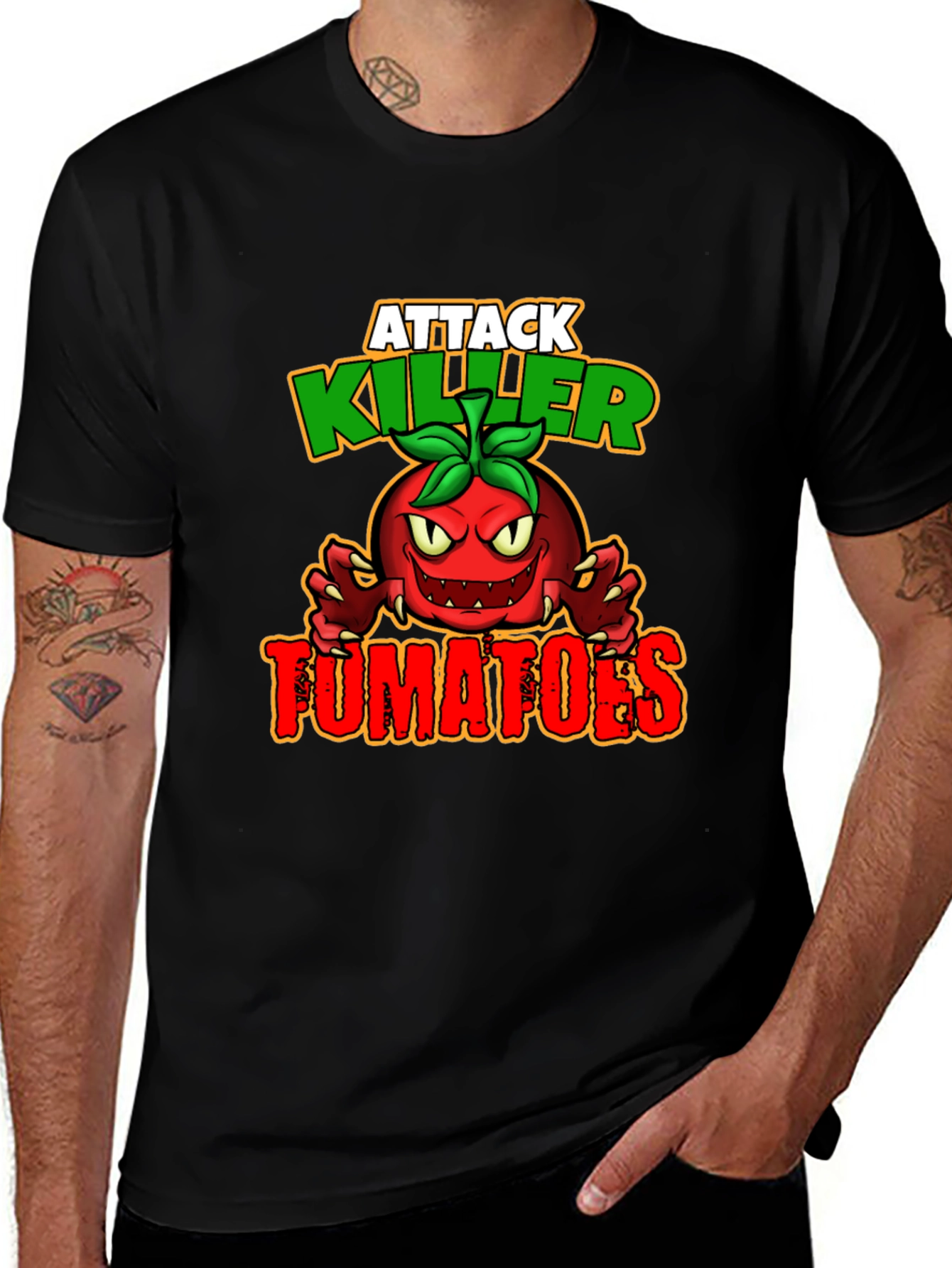Variant 27 of Attack of the Killer Tomatoes Graphic Tee