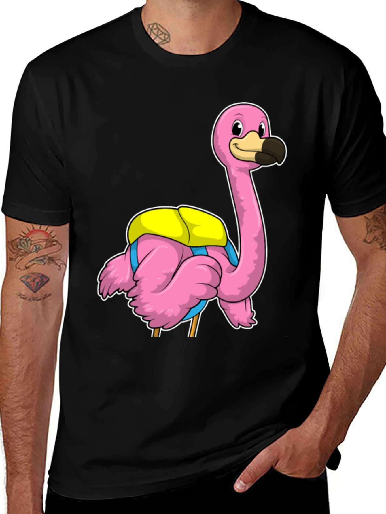 Variant 19 of Funny Flamingo T-Shirt - Tropical Bird Tee