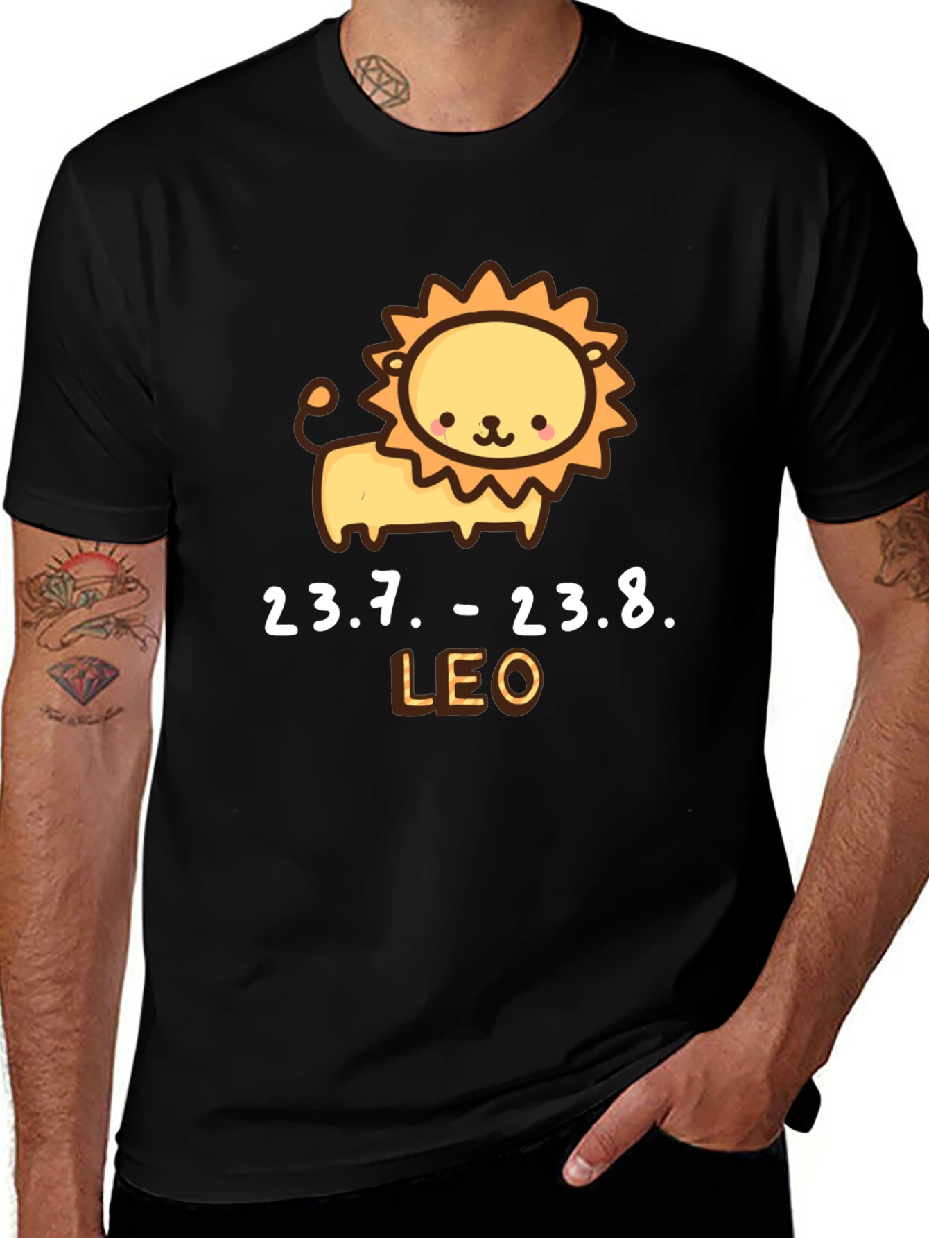 Leo Zodiac T-Shirt - Cute Lion Design