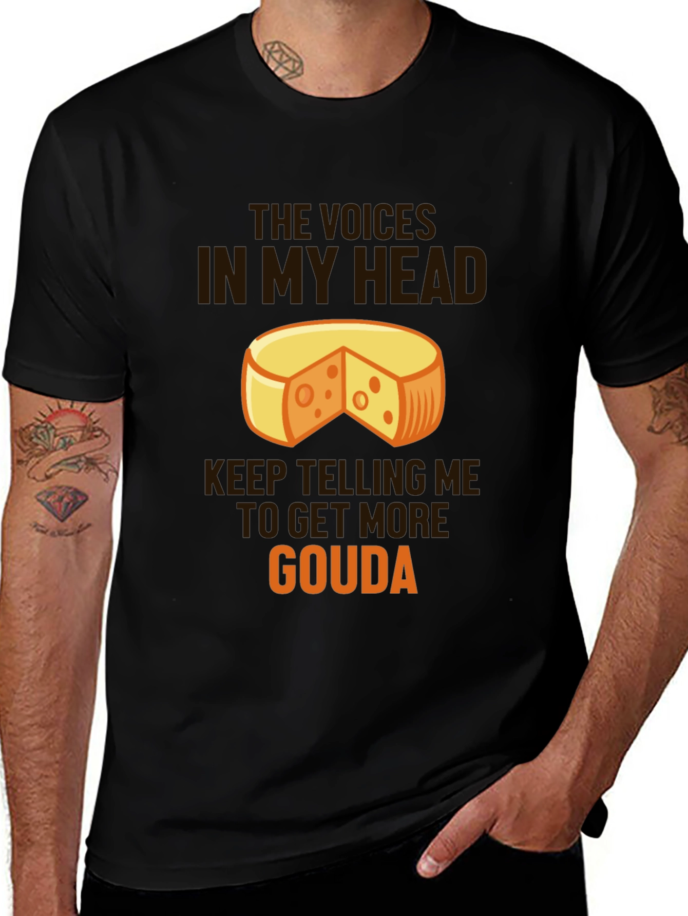 Gouda Cheese Graphic Tee - Funny Foodie T-Shirt