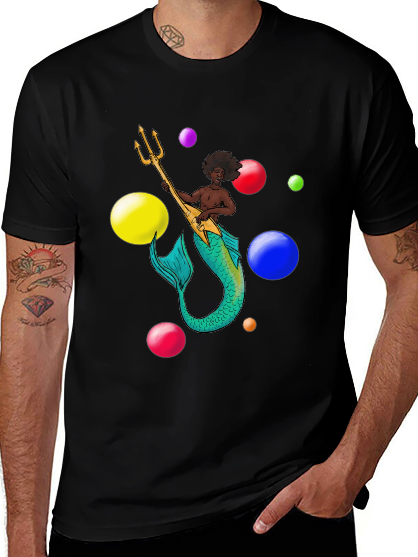 Variant 19 of Mermaid Musician Graphic T-Shirt