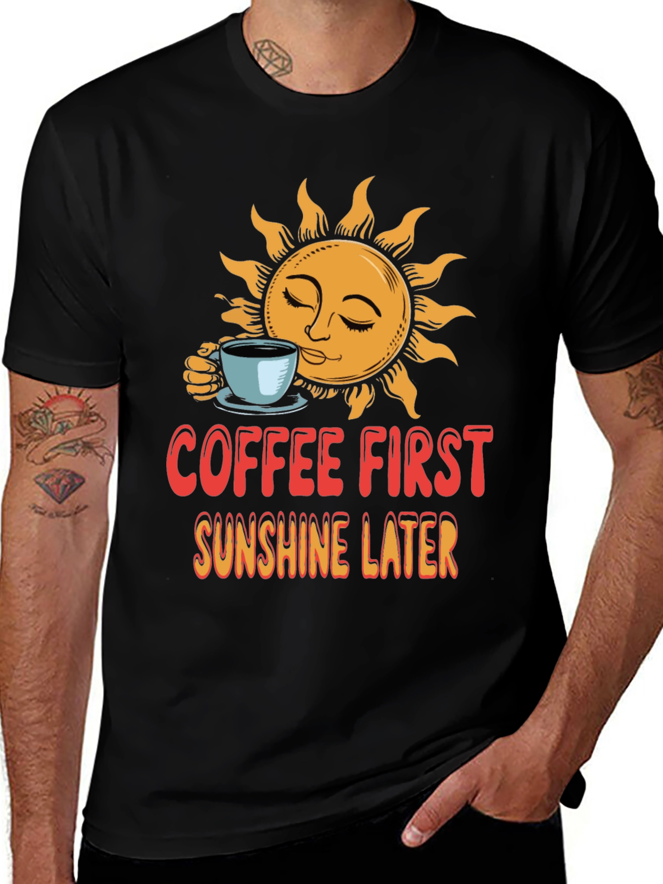 Variant 20 of Coffee First T-Shirt