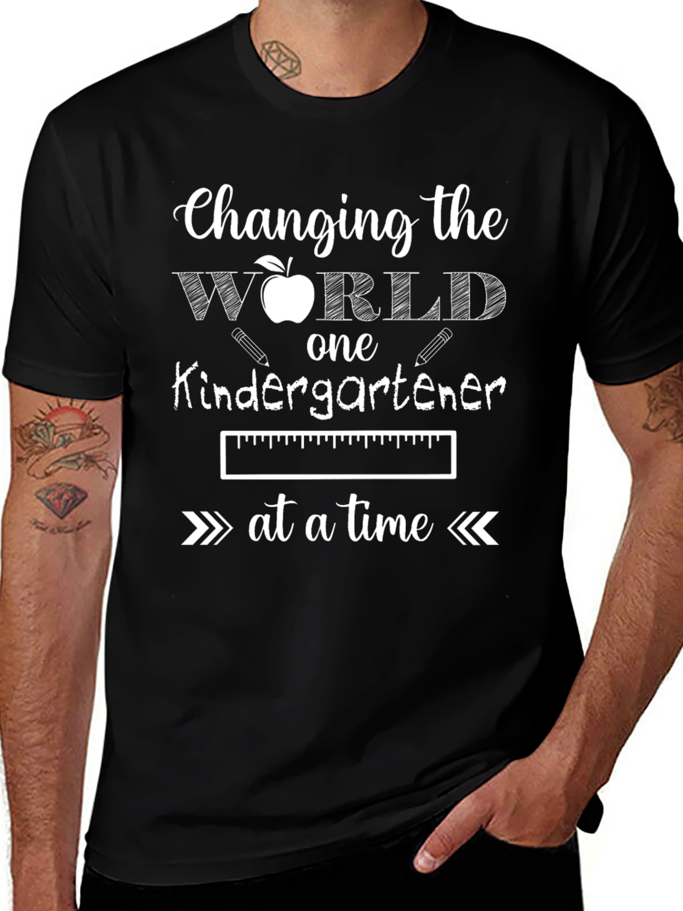 Variant 4 of Changing the World Kindergarten T-Shirt