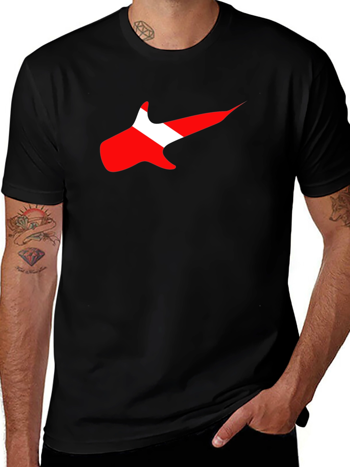 Variant 21 of Diving Flag Graphic T-Shirt