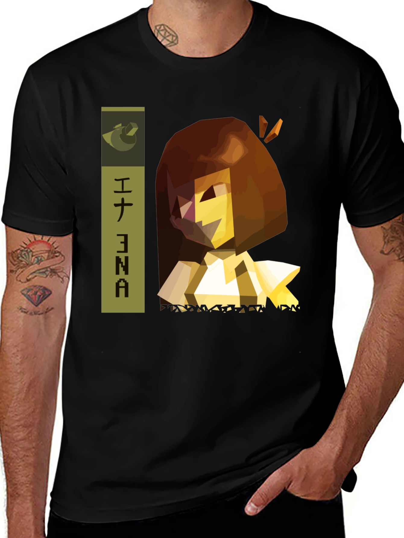 Variant 5 of Abstract Graphic Black T-Shirt