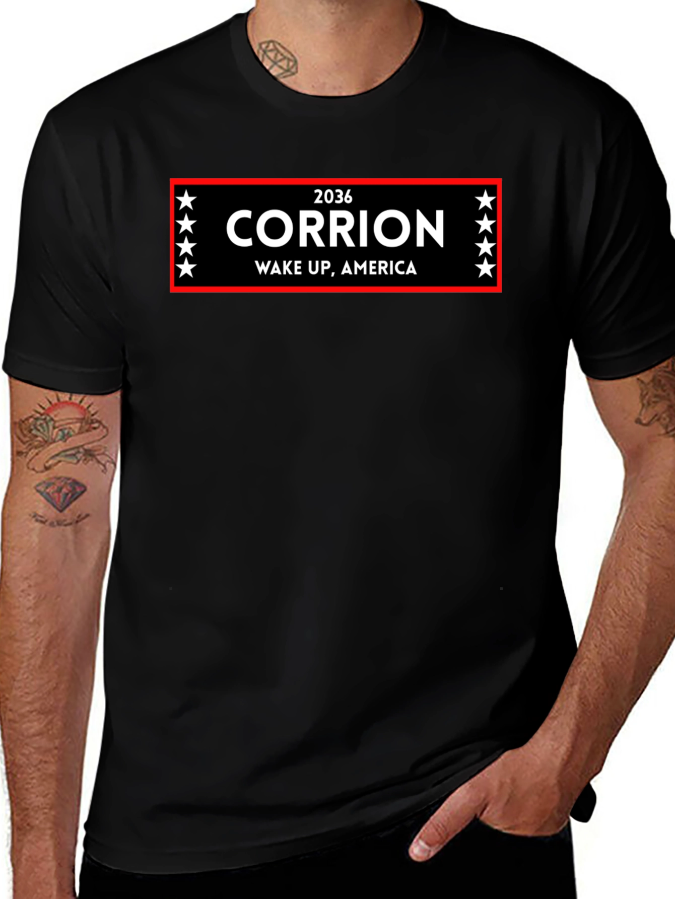 2036 Corrion Wake Up, America T-Shirt