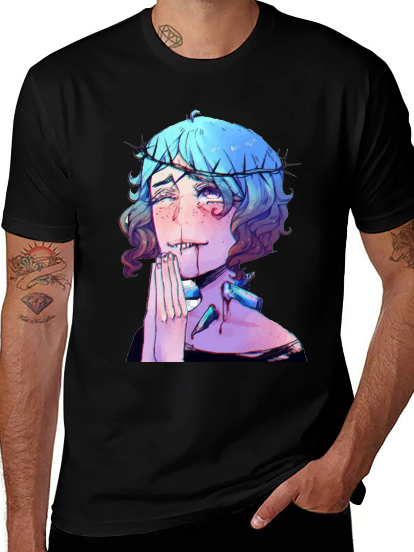 Variant 30 of Gothic Anime T-Shirt: Unique Graphic Print
