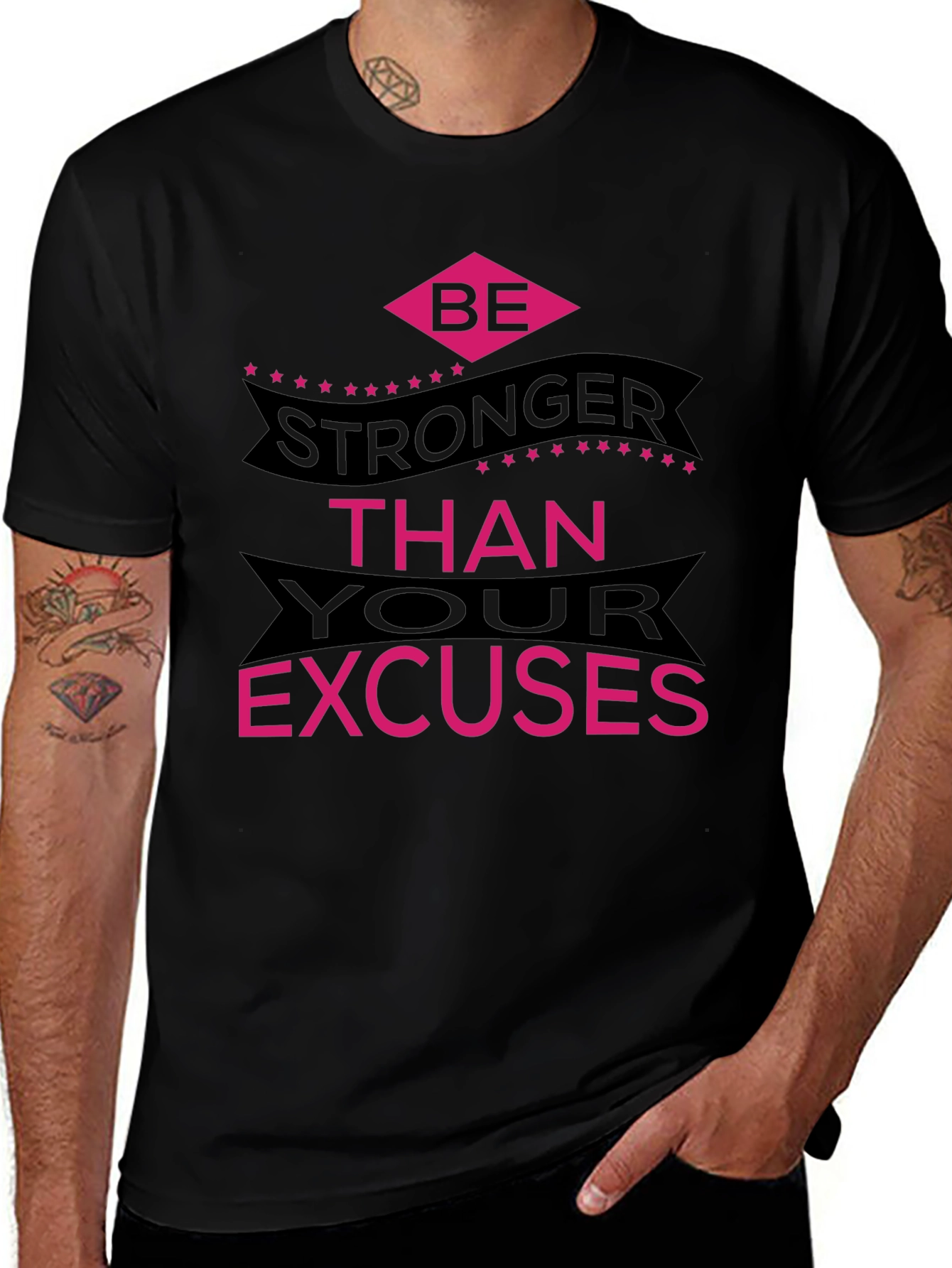 Variant 14 of Be Stronger Than Excuses Graphic Tee