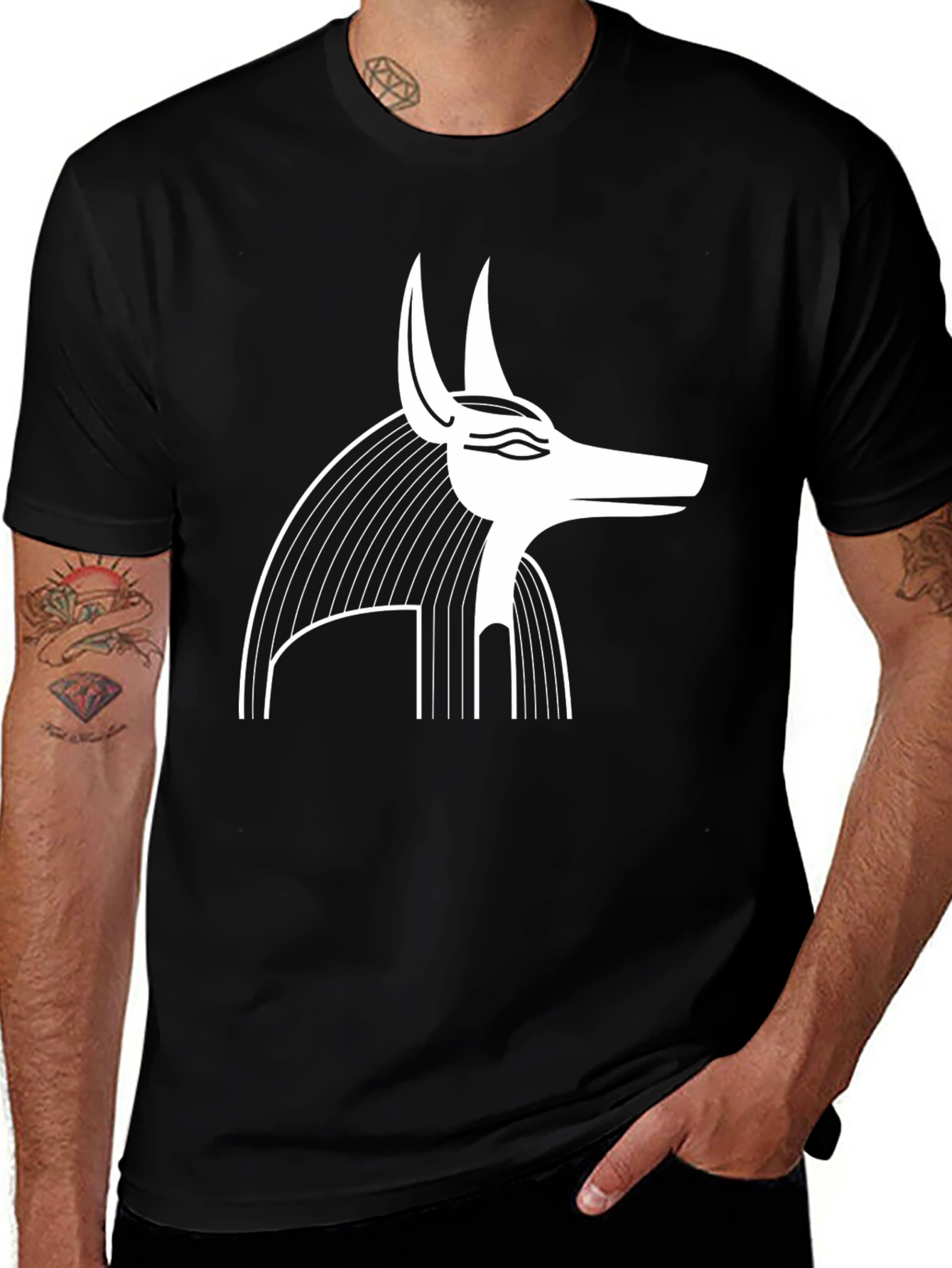 Anubis Graphic Tee - Egyptian God T-Shirt