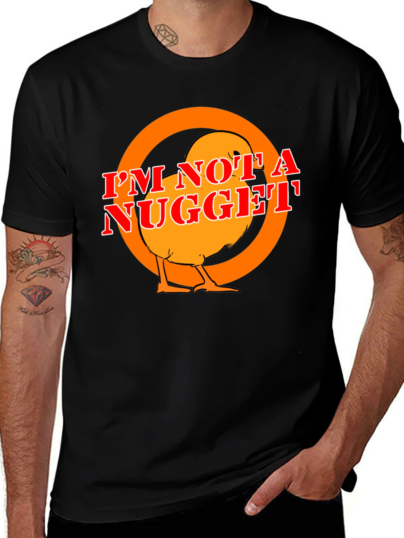 Variant 16 of I'm Not A Nugget T-Shirt - Funny Chicken Tee