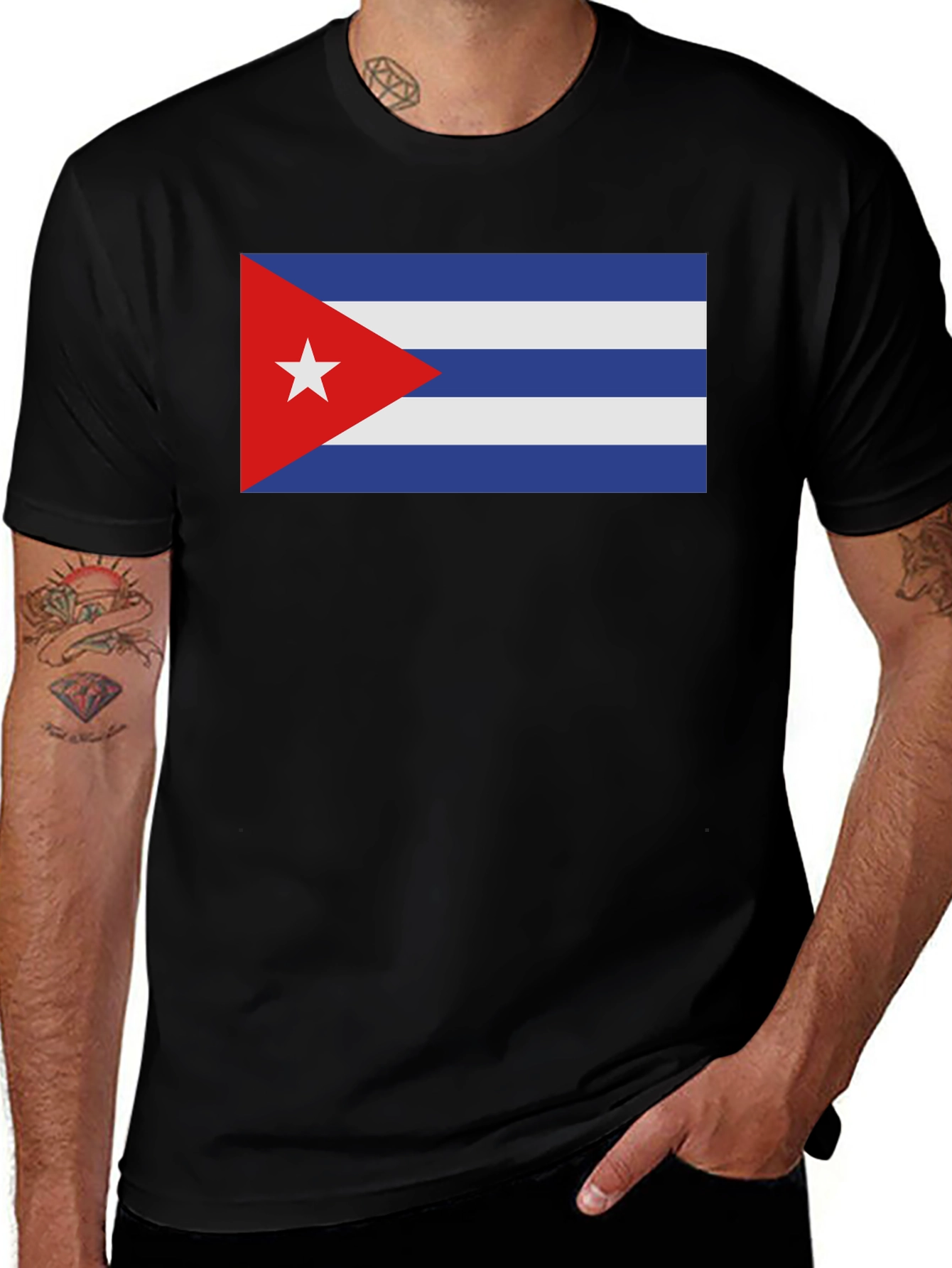 Cuba Flag Graphic T-Shirt - Patriotic Cuban Pride