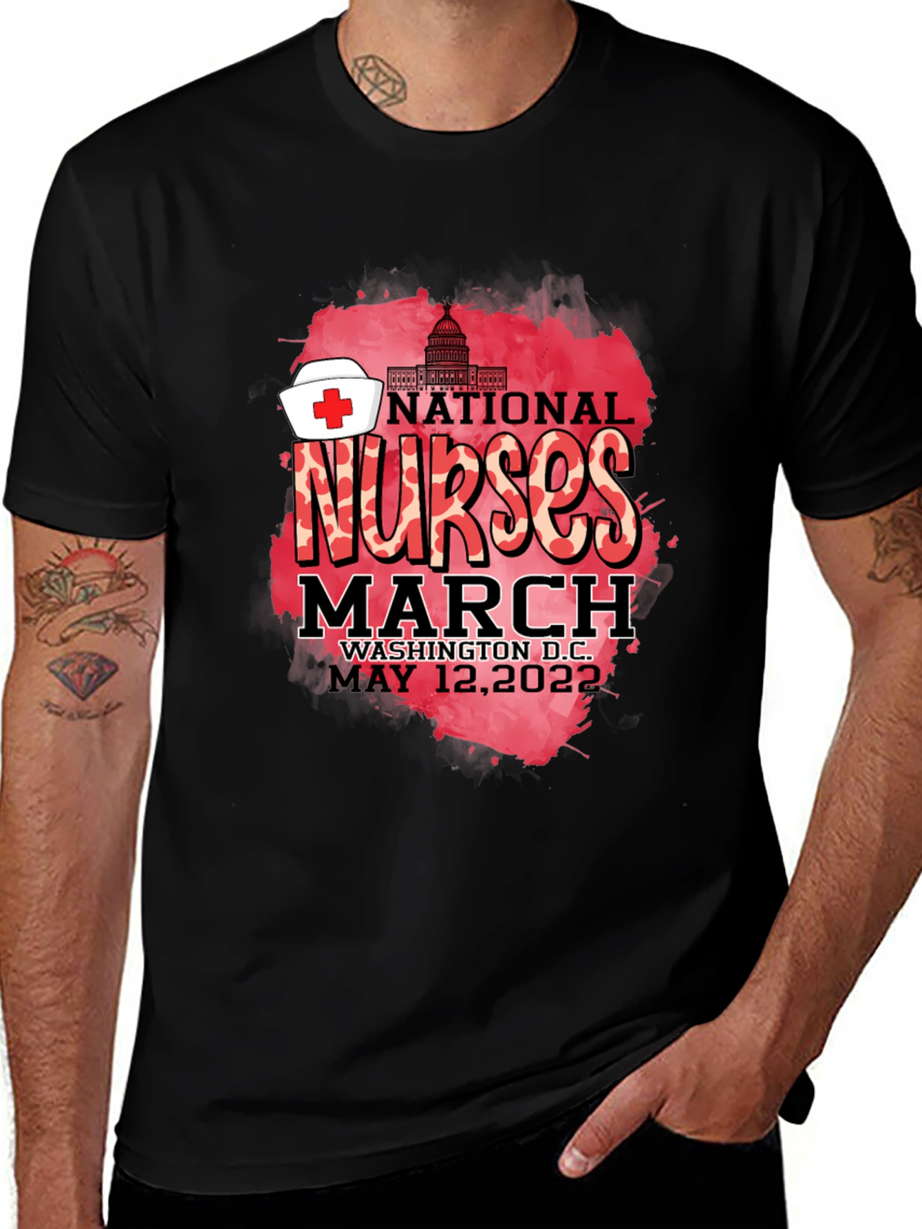 Variant 8 of National Nurses March T-Shirt