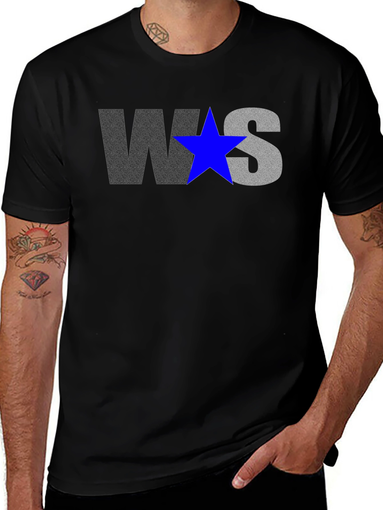 WS Star Graphic Print T-Shirt - Casual Style