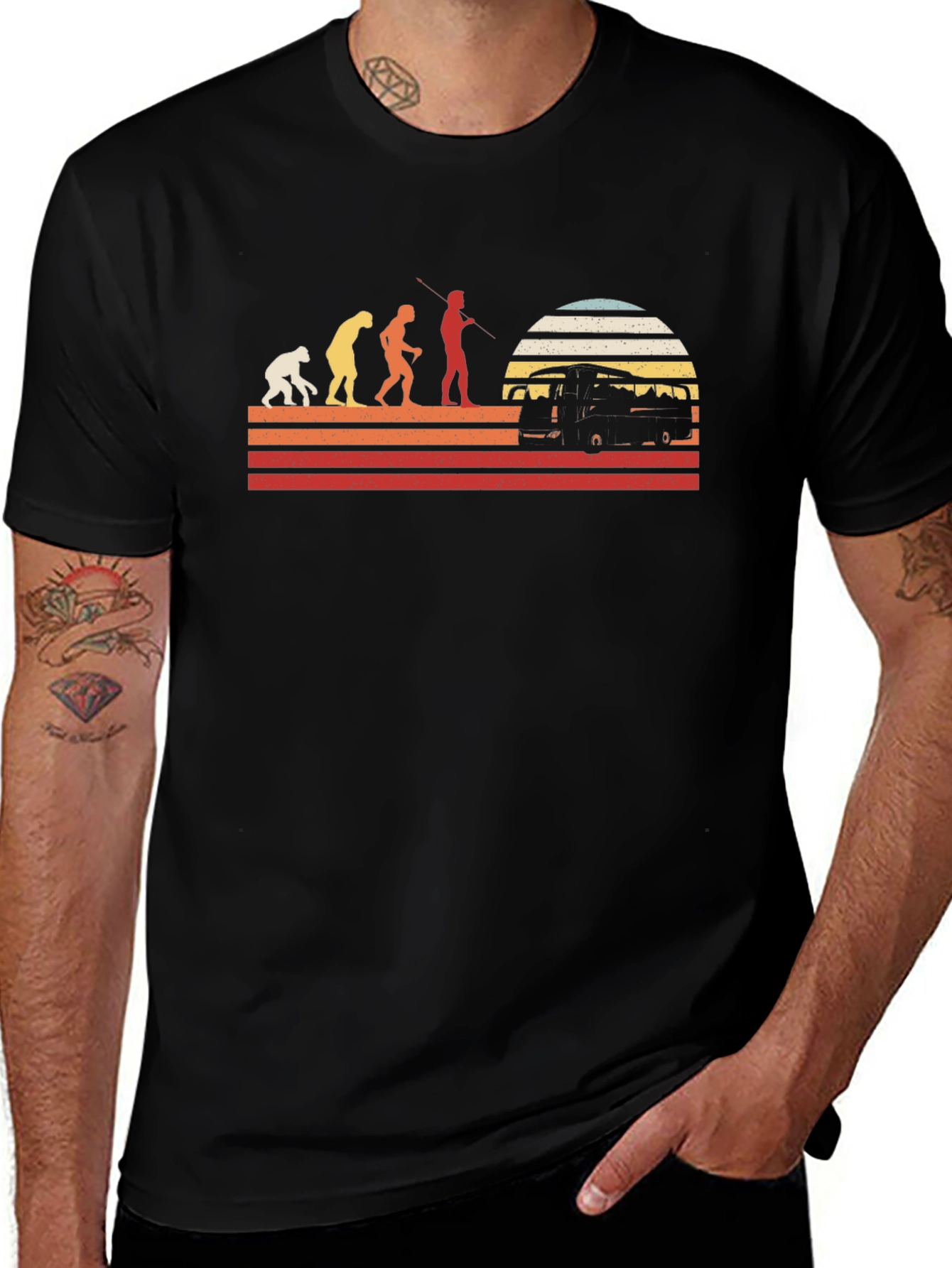 Variant 27 of Retro Evolution Van Life T-Shirt